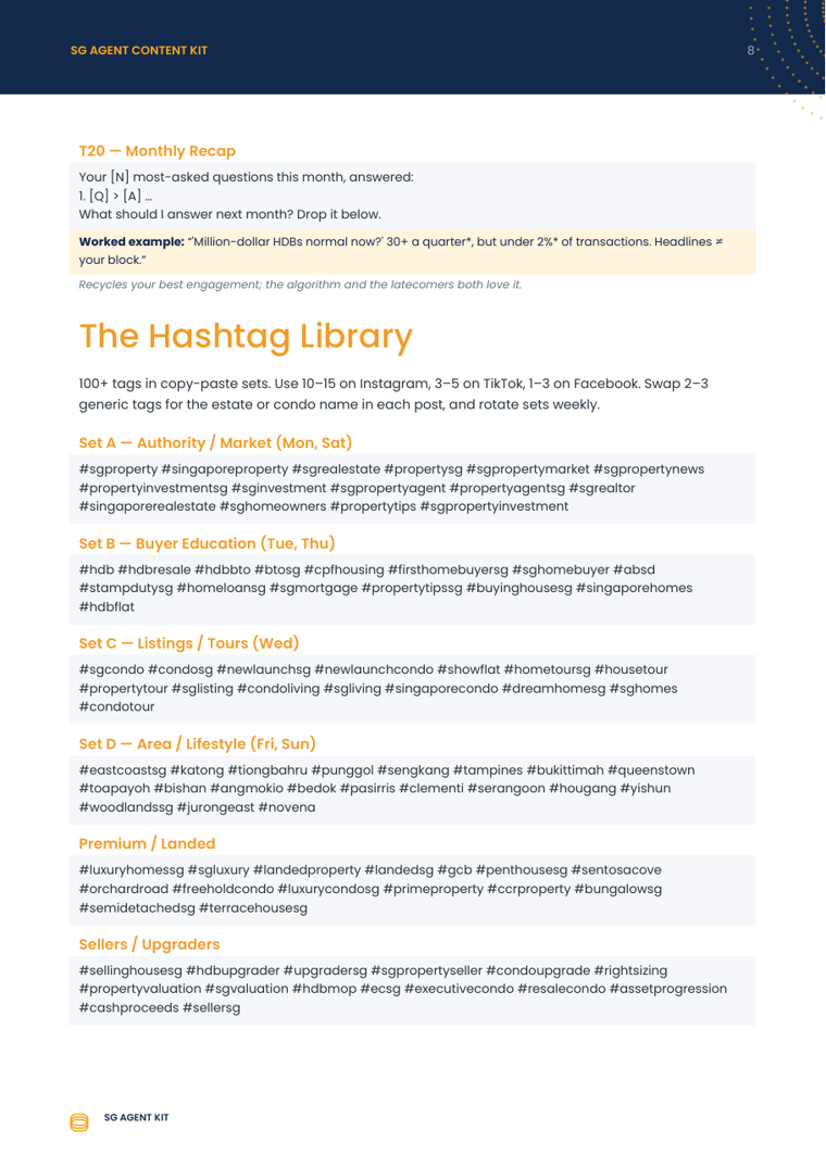 Preview of the Singapore hashtag library